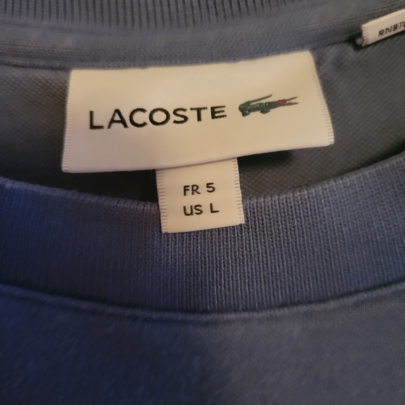 Lacoste Blue Crewneck (Large) - Picture 3 of 4